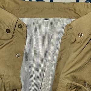 XXL button-down nylon shirt